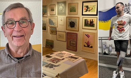 Tavlor ger nytt liv – och proteser till Ukraina