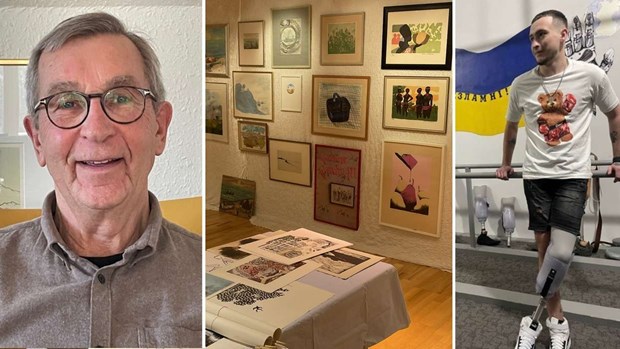 Tavlor ger nytt liv – och proteser till Ukraina Tavlor ger nytt liv – och proteser till Ukraina