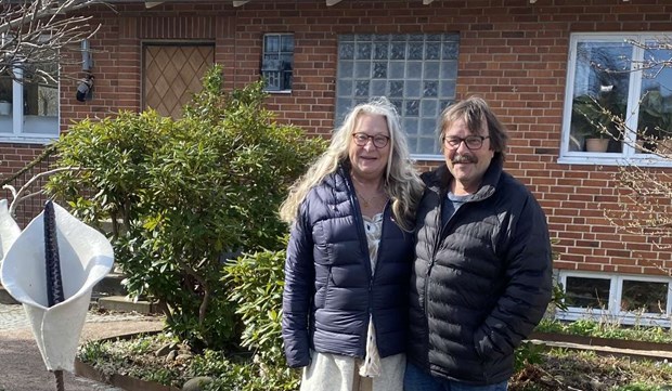 Gun och Kalle visar sin gr�na oas � mitt i stan 